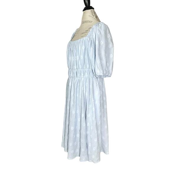 Baltic Born | Women | Lexington Blue Floral Crepe Babydoll Short Dress | 2XL - Picture 4 of 14